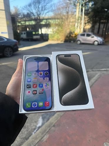 i7 10: IPhone 15 Pro, Б/у, 256 ГБ, Natural Titanium, Коробка, 92 % — 3