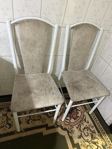 chair table: Кухонный стол и стул, Б/у, Самовывоз, цвет - Белый — 4