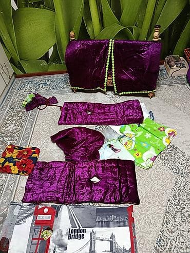 Люлька, Колыбель, Дерево, цвет - Фиолетовый