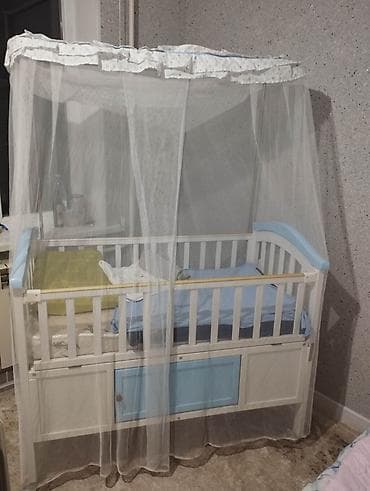 puma обувь: Детская кроватка с матрасом и ящиками для хранения. - Материал — 2