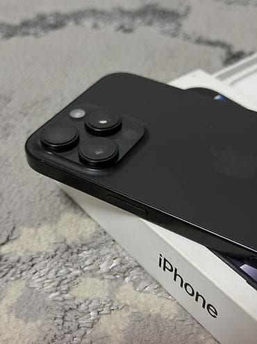 IPhone 16 Pro Max, Б/у, 256 ГБ, Black Titanium, Кабель, Коробка, 92 % — 3