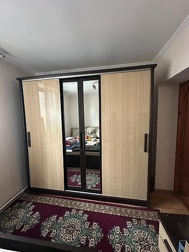 Спальные гарнитуры: Спальный гарнитур, Б/у, Двуспальная кровать, Комод, Тумба, Белоруссия, Самовывоз, цвет - Коричневый — 1