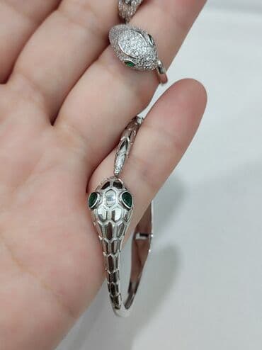 эксклюзивные свадебные пригласительные: Набор украшений, Проба 925, Женские, Новый — 8