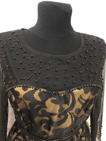 длинные платья с рукавами для полных: Вечернее платье, Классическое, Длинная модель, С рукавами, 3XL, 2XL — 5