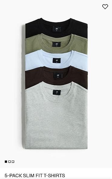 Личные вещи: Мужская футболка, L, H&M, Новый — 1
