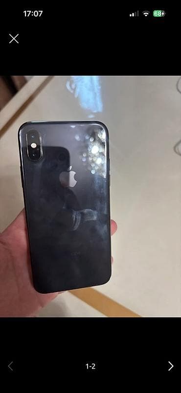 iphone 17 air бишкек: IPhone X, Б/у, 64 ГБ, Space Gray, Кабель, 79 % — 1
