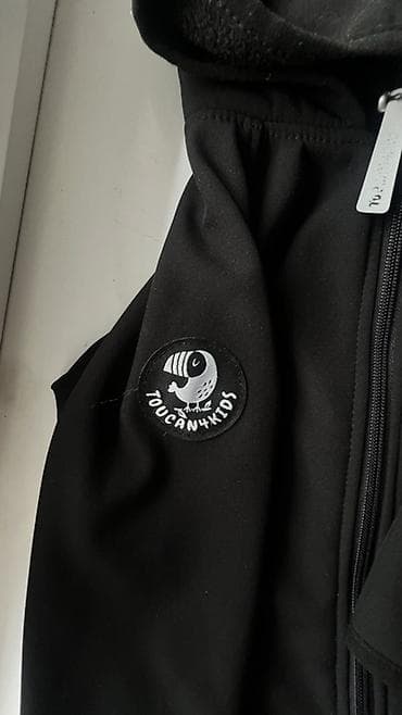 Платья: Детский софтшелл-комбинезон от Тукан, черный - Материал: софтшелл — 2