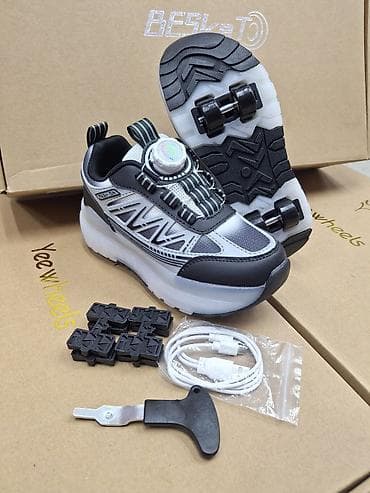 Кроссовки-ролики с выдвижными колесами и подсветкой - Тип