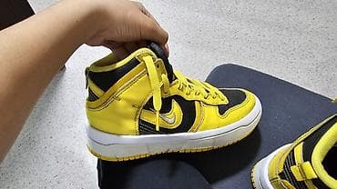 обувь для купания: Кроссовки Nike Dunk Mid (чёрно‑жёлтые) - Модель: Nike Dunk Mid - — 1
