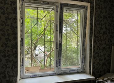 айнек терезелер: Пластиковое окно WINTECH, двухстворчатое - Профиль: WINTECH — 1