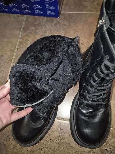 39 размер финские: Женские зимние ботинки, кожзам искусственный мех 38 размер состояние — 3
