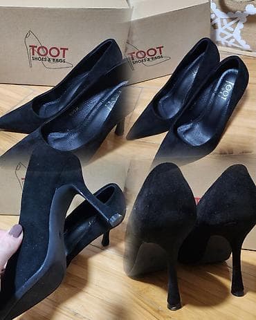 Туфли: Туфли, 38, TOOT, Б/у, цвет - Черный, Самовывоз — 1