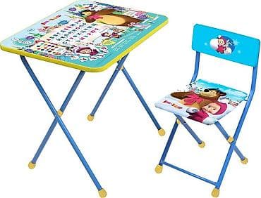 foldable table: Комплект складной детской мебели"Познайка" "Азбука 2: Маша и — 1