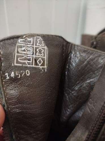 Сабо: Кожаные ботинки/полусапоги, коричневые - Материал: натуральная кожа — 4