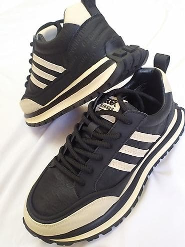 обувь мужская кожа: Мужские кроссовки, 44, Новый, цвет - Черный, Самовывоз, Платная доставка — 4