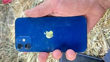 черные часы: IPhone 12 mini, Б/у, 128 ГБ, Синий, Кабель, 100 % — 4