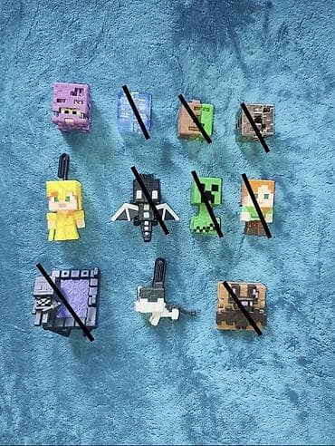 Фигурки/игрушки Kinder Joy Minecraft (Киндер Джой Майнкрафт). Цена за