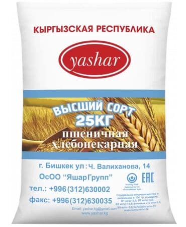 яшар: Мука "Яшар" высшего сорта 25 кг — 1