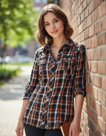 таблица размеров мужской одежды разных стран: Рубашка, Классическая модель, Приталенная модель, В клетку, Германия — 1