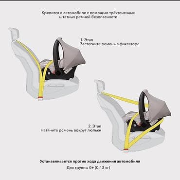 автокресло для новорожденных: Автокресло, цвет - Зеленый, Б/у — 6