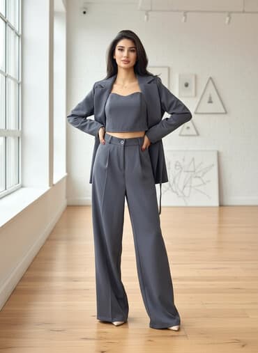 спортивные костюмы женские больших размеров: Женский костюм-тройка с топом размер 42-48 Состав комплекта:145 — 1