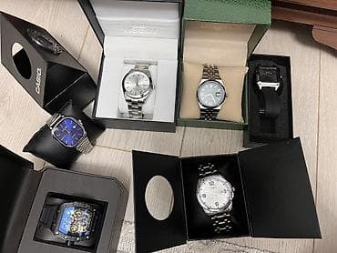 Классикалык сааттар саат, Armani, Күмүш, Швейцария, Суу өткөрбөөчү, Командирдик, Президенттик, Эркектердики, Жаңы