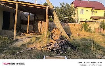 put up: Навес/веранду из дерева с крышей из шифера келишип бааа - Каркас — 3