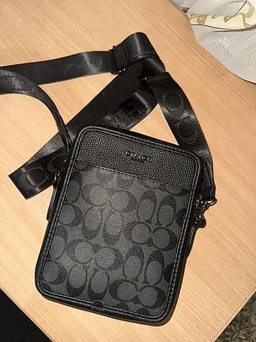 carich greenleaf: Барсетка, Coach, Материал: Комбинированный материал, Б/у — 2