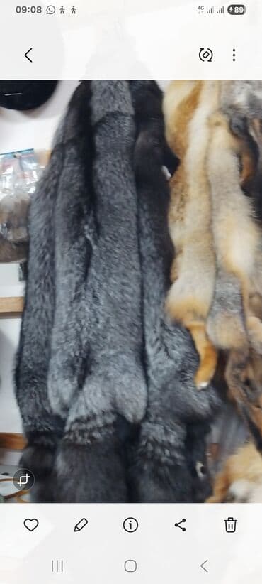 лисья шапка: Шкурки чернобурой лисицы — натуральный мех - Тип — 2