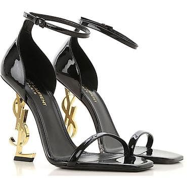 ysl туфли: Босоножки, 38, Yves Saint Laurent, Новый, цвет - Черный, Самовывоз — 1