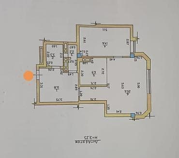 85000: 2 комнаты, 65 м², Косметический ремонт — 3
