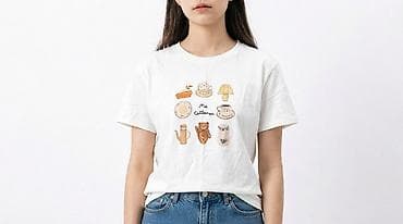 футболка с камнями: Футболки в хорошем состоянии, хлопок, размер стандарт. Любая за 300 — 3