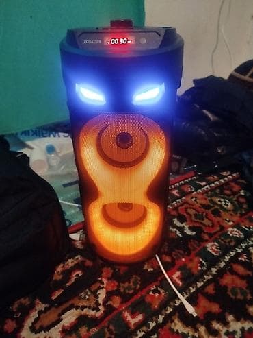 Динамики и колонки: Портативная акустическая колонка с подсветкой - Модель на корпусе — 1