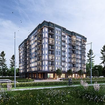 Батирлер: 1 бөлмө, 55 м², Жеке план, 9 кабат, Даяр ПСО (өзү оңдоп түзөтүп бүтүү үчүн) — 3