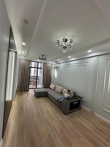 Квартиры: 2 комнаты, 73 м², Асанбай мкр Элитка, 11 этаж, Дизайнерский ремонт — 1
