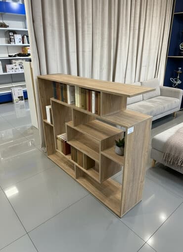 хлебный стеллаж: Многофункциональная открытая стеллаж‑перегородка из ЛДСП в цвете — 1