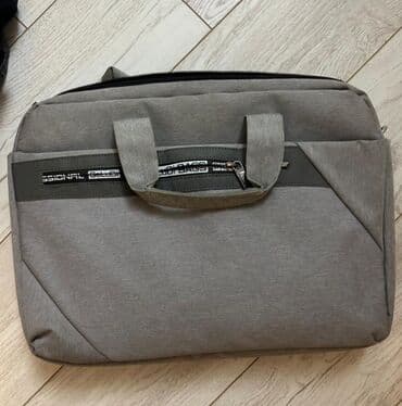 Сумка для ноутбука/документов, серого цвета. - Форм‑фактор: тонкая