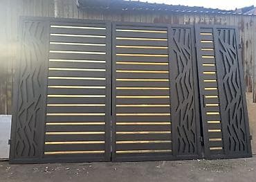 откатные вароты: Металлические, Механические, Другой бренд, Для частного дома, С калиткой, Оптом, Новый, Бесплатная установка — 3