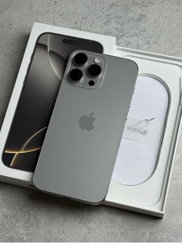 type c type c: IPhone 16 Pro Max, Б/у, 256 ГБ, Natural Titanium, Коробка, 94 % — 1