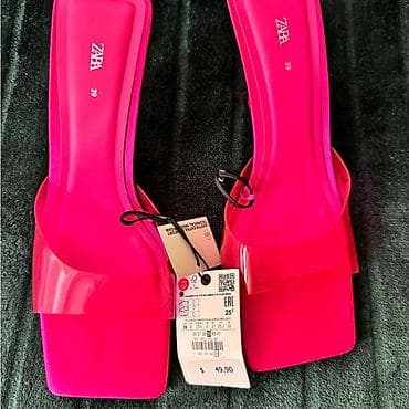 tech flecee nike: Босоножки, 39, Zara, Новый, цвет - Розовый, Самовывоз, Платная доставка — 1