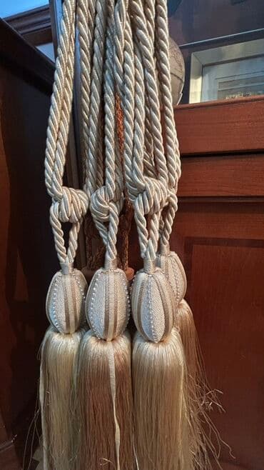 детская краватка: Декоративные подхваты для штор с кистями (набор) 6 штук, брали с — 1