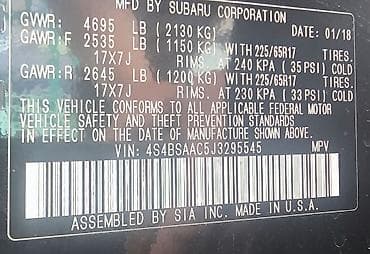forester 2017: Subaru Outback: 2018 г., 2.5 л, Вариатор, Бензин, Кроссовер — 8