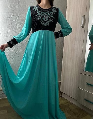 Вечернее платье, Длинная модель, С рукавами, S, M