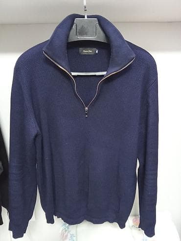 Мужской свитер, 4XL, Massimo Dutti, Б/у, цвет - Черный, Самовывоз