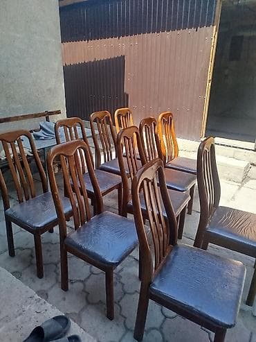 ножы: Набор деревянных стульев (≈12шт.) - Каркас и спинки из массива — 1