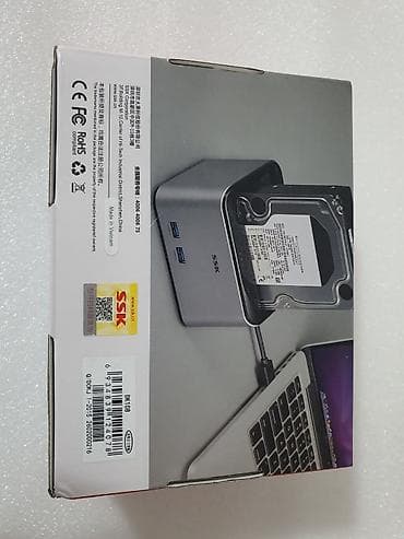 Настольные ПК и комплектующие: Док-станция для жестких дисков SSK DK108 - Совместимость: 2.5" и 3.5" — 3