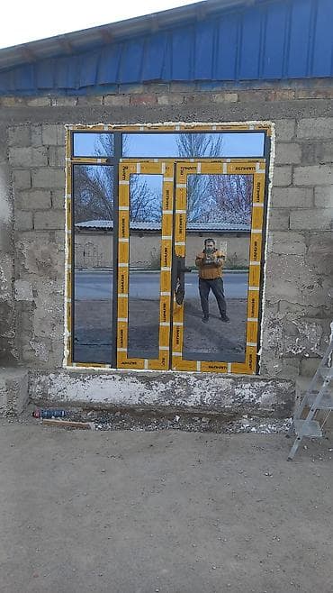 Жасалгалоочу жумуштар: Алюминиевые и пластиковые окна, двери и перегородки 45$ ойдо — 1