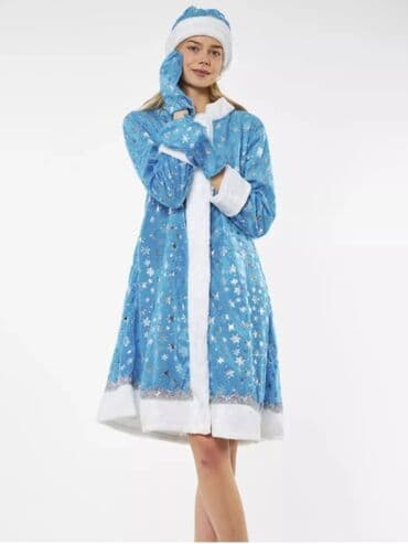 прокат костюма деда мороза и снегурочки: Карнавальный костюм, Новогодний герой, Снегурочка, 60 (5XL) — 2