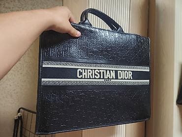 Сумка-тоут Christian Dior Paris, черная ГОРОД ОШ - Материал: черная — 1