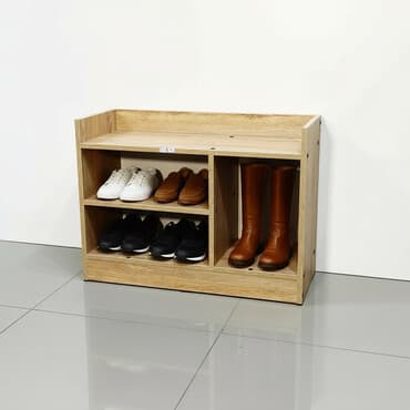 обувные шкафы и вешалки: Тумба для обуви O003B (Дуб Амберг) Тумбочка для обуви — это отличный — 1